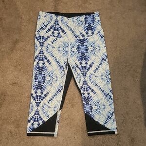 Blue Patterned Leggings